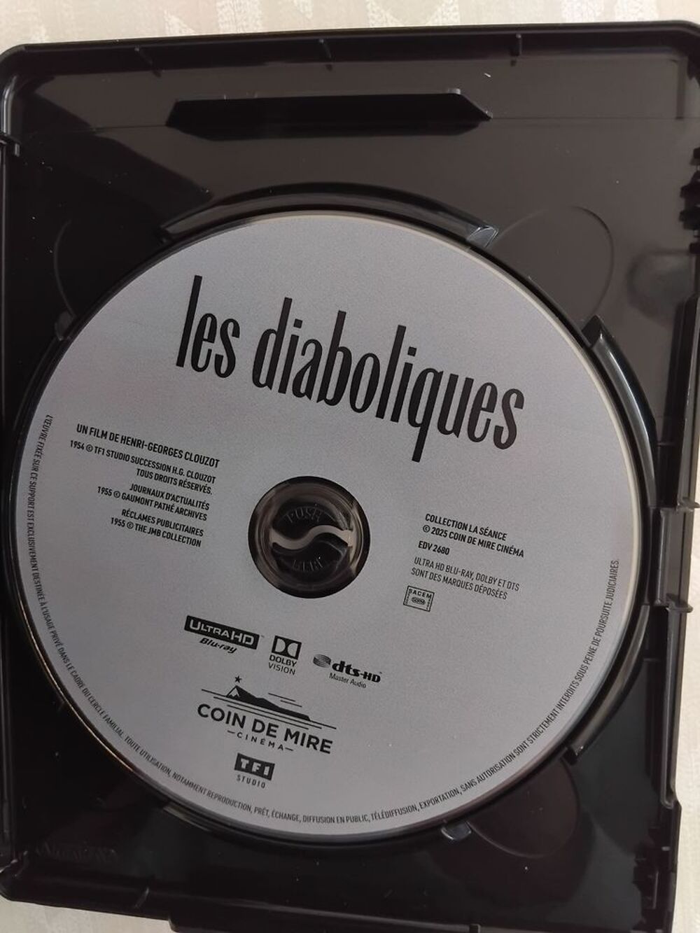 LES DIABOLIQUES Blu-ray 4K DVD et blu-ray