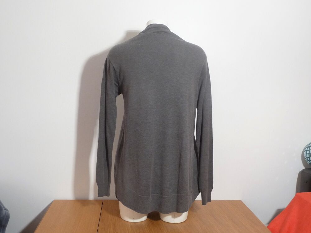 Gilet Gris Anthracite &agrave; Manches Longues- Taille 2 Vêtements