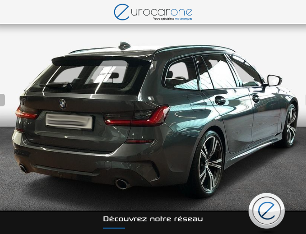 S&eacute;rie 3 Touring 320i 184 ch BVA8 M Sport 2020 occasion 69007 Lyon