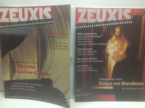 ZEUXIS 2 MAGAZINES DES FILMS SUR L'ART Envoi Possible
10 Trégunc (29)