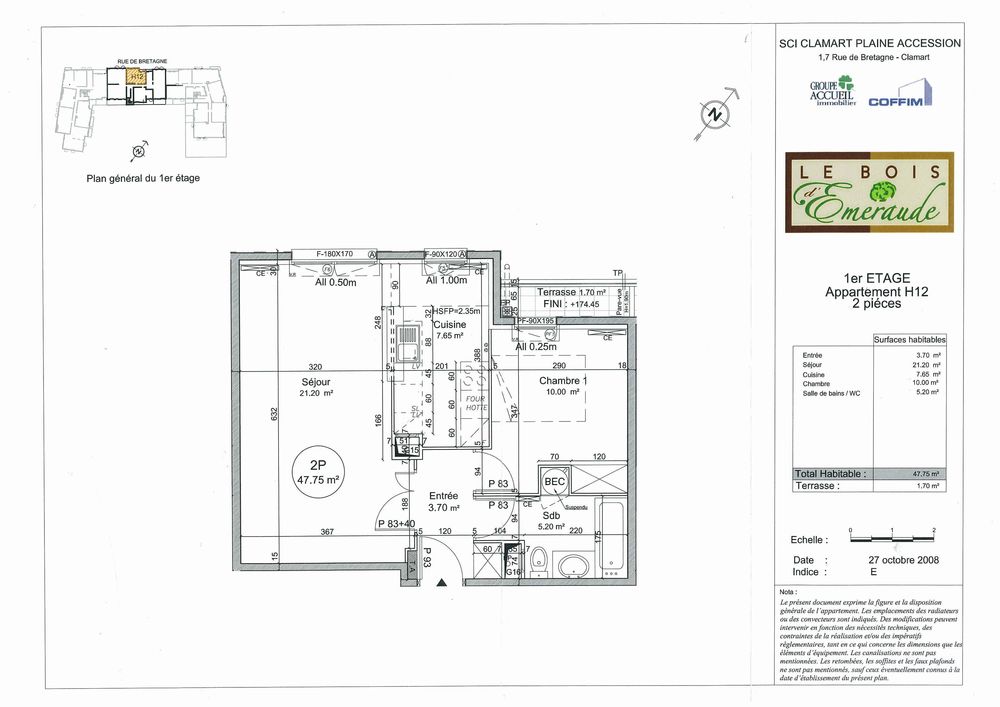 Appartement a louer clamart - 2 pièce(s) - 47 m2 - Surfyn