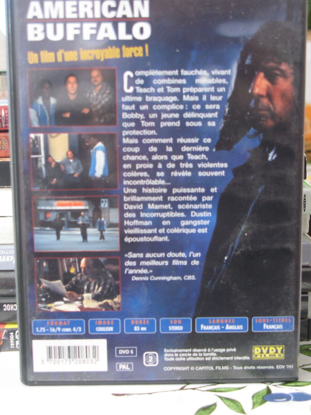 Am&eacute;rican buffalo DVD et blu-ray