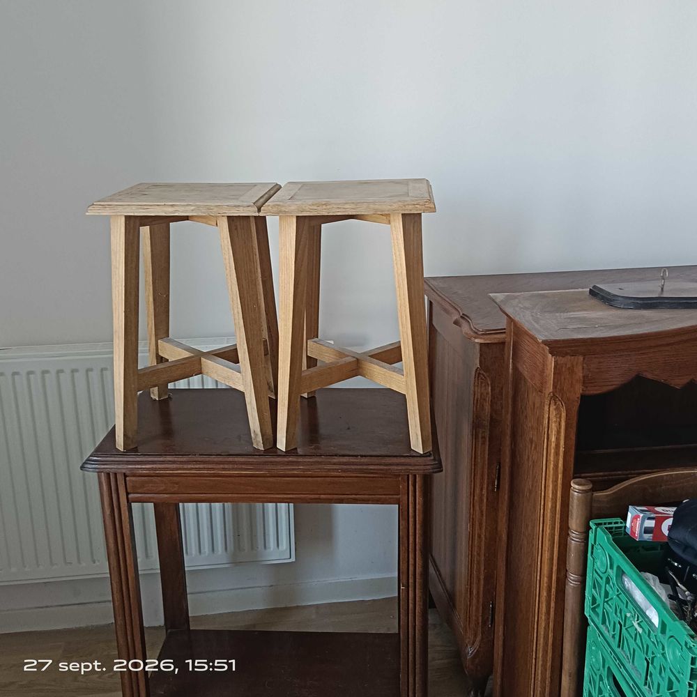 tabouret bois brut Meubles