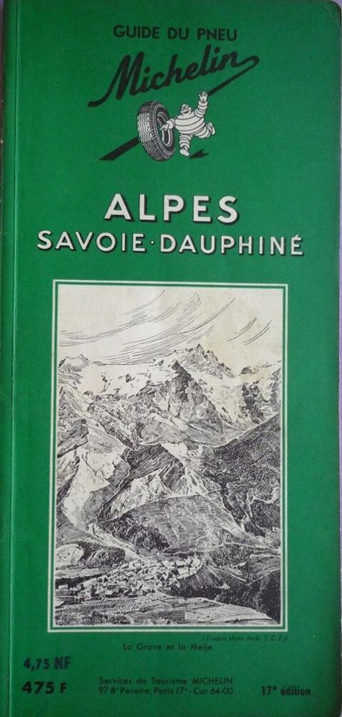 Guide vert MICHELIN ALPES SAVOIE DAUPHINE 3 Paris 13 (75)