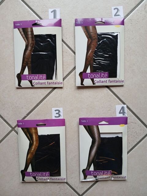 LOT DE 4 PAIRES DE COLLANTS FANTAISIES  TONALITE  (OU A L'UN 20 Nevers (58)