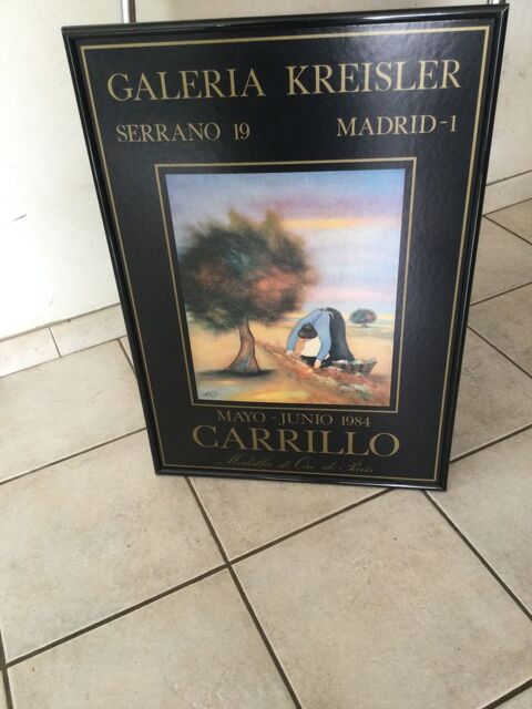 Affiche exposition CARRILLO galerie KREISLER 90 Toulouse (31)