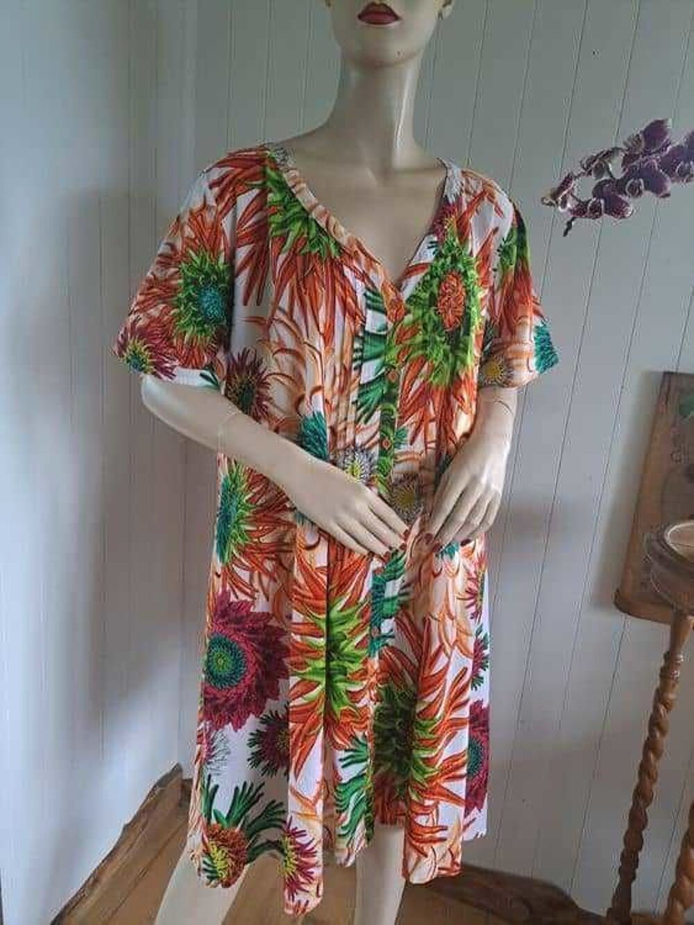 Robe tunique vintage INDIA emporium taille XL 42/44 