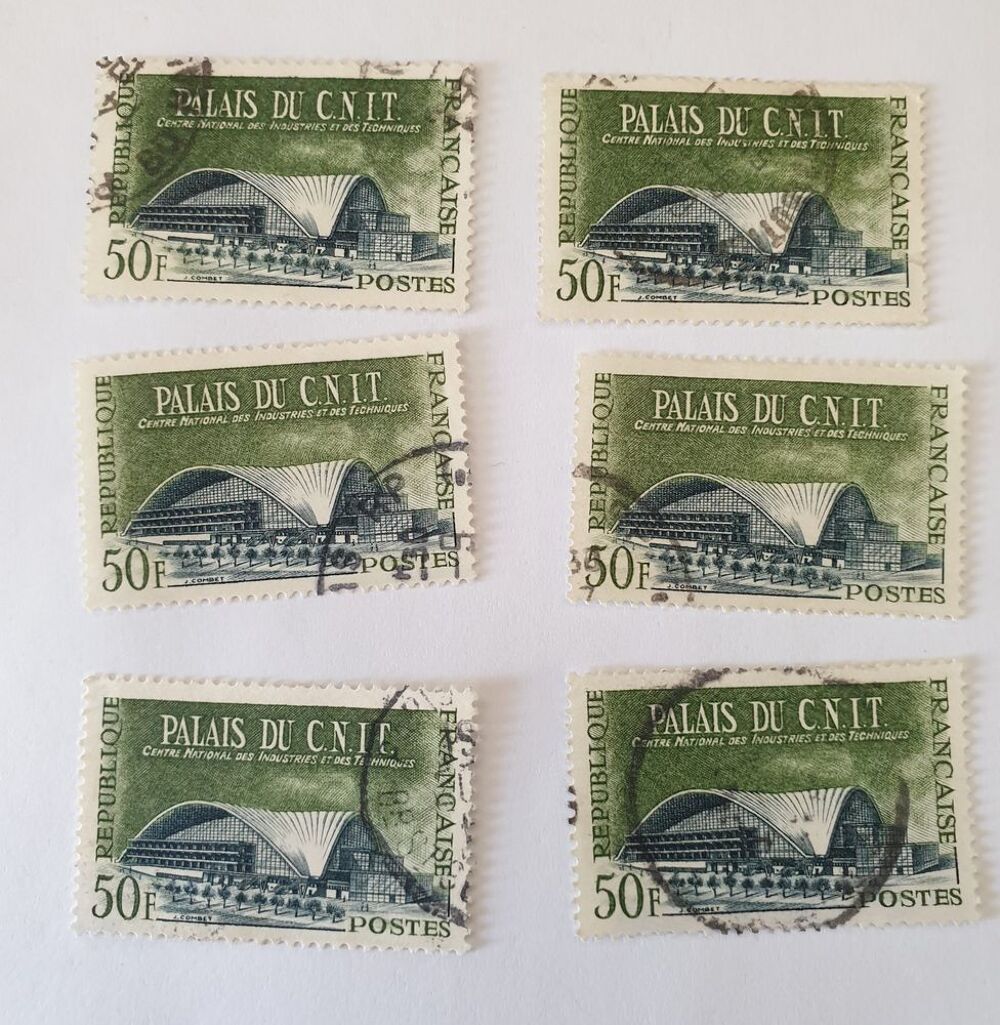 Timbre france Palais du C.N.I.T 1959 lot 1.08 euro 
