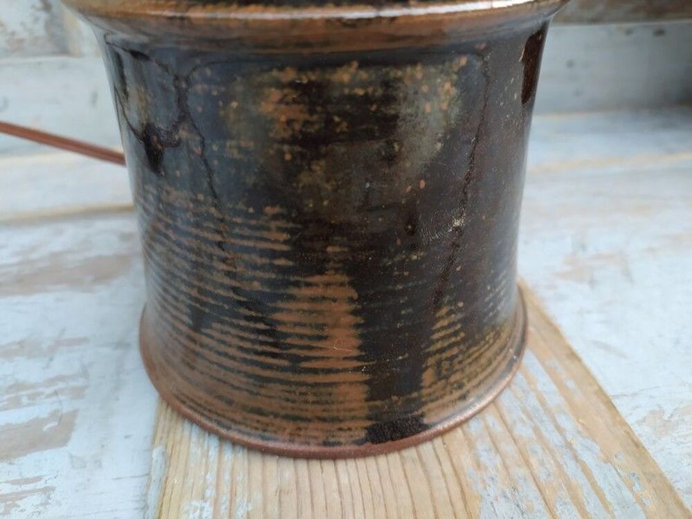 Lampe Gr&egrave;s C&eacute;ramique Thierry et Chantal Robert Vintage 
