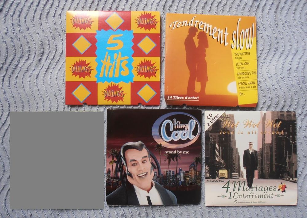 CD King Cool, Wet Wet Wet, Dillings 5 Hits, Tendrement Slow CD et vinyles