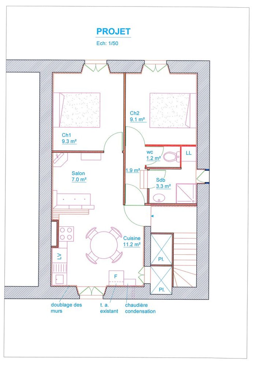 Vente Appartement Appartement traversant T3 43 m² Vizille Vizille