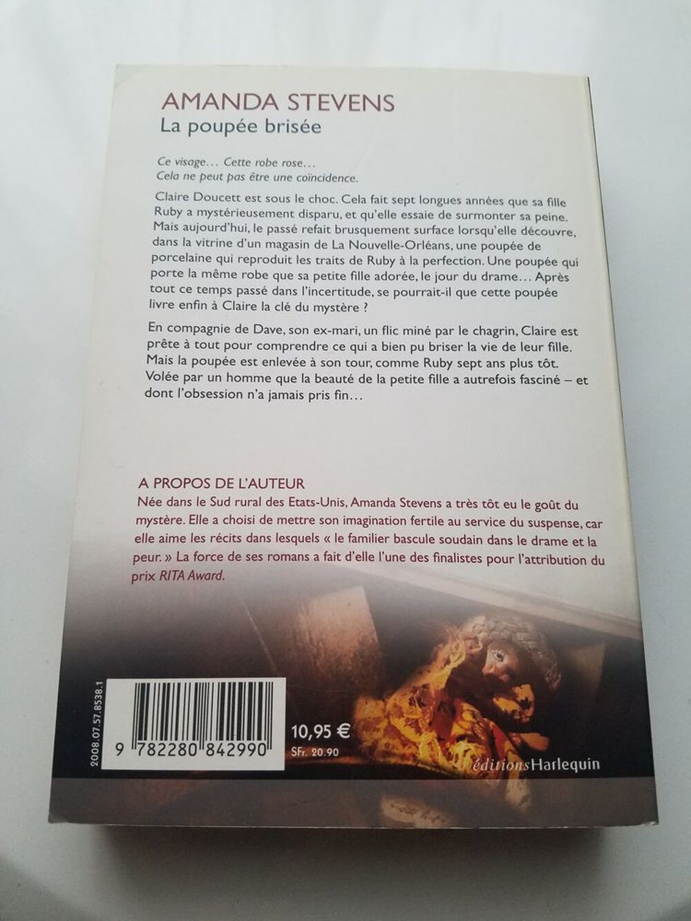Livre "La poup&eacute;e bris&eacute;e" au format broch&eacute; 2008 bon &eacute;tat Livres et BD