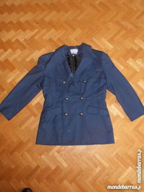 Veste tailleur bleue laine vierge (V10) 20 Tours (37)