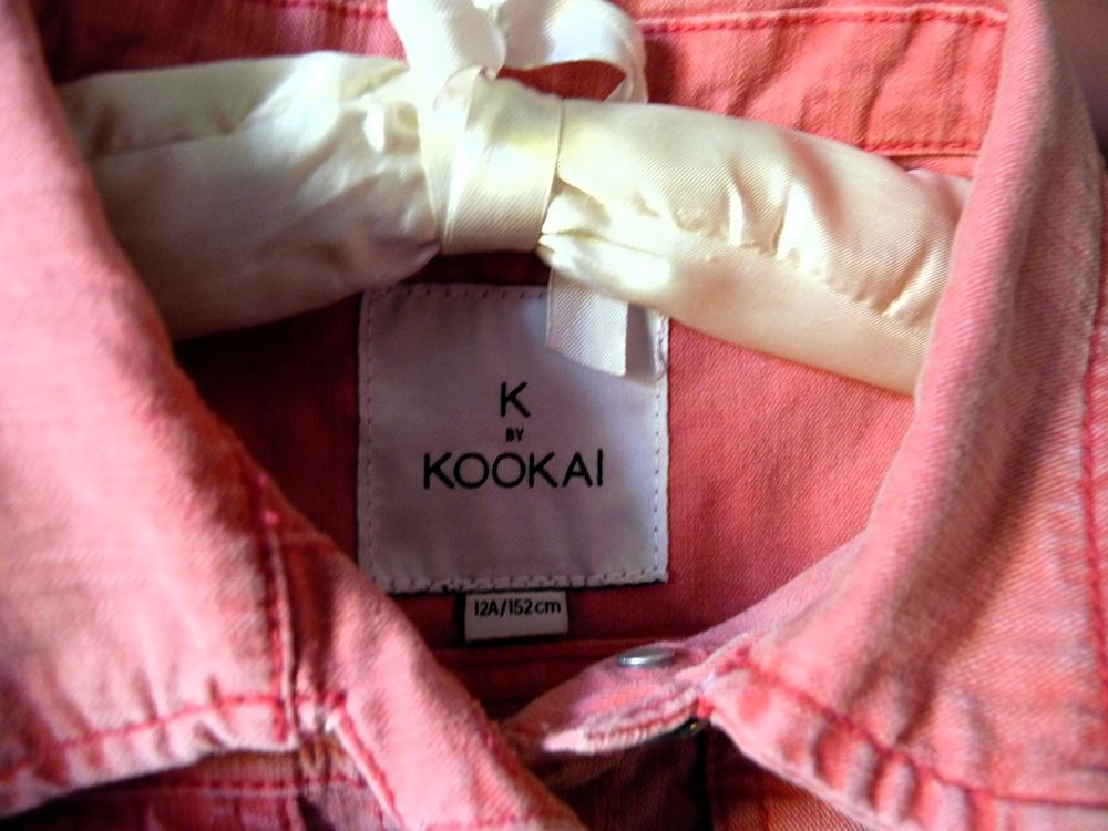Veste jean Fille Kooka&iuml; sans manches 12 ans TBE rose Vêtements enfants