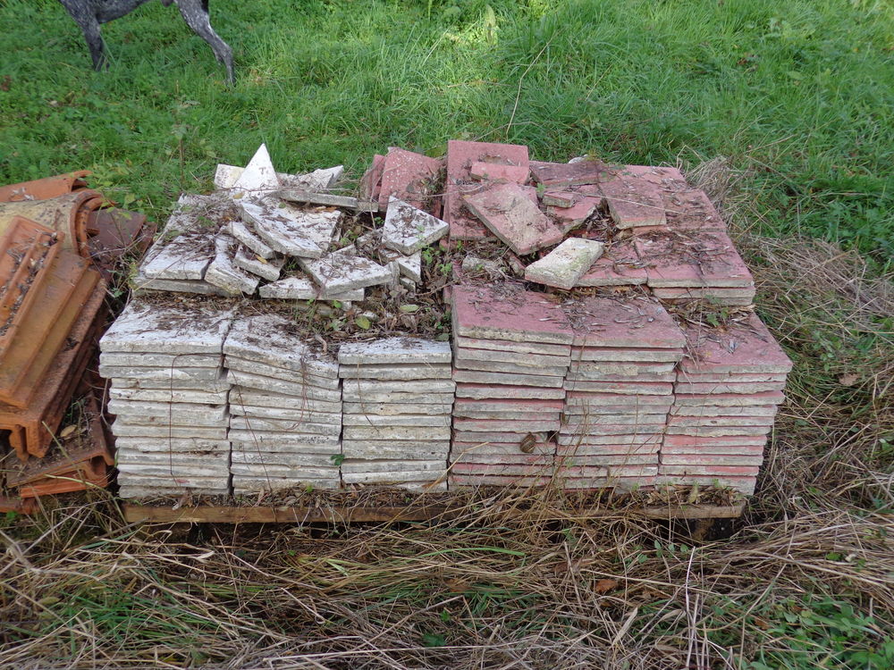 carrelages anciens rouge et blanc Bricolage
