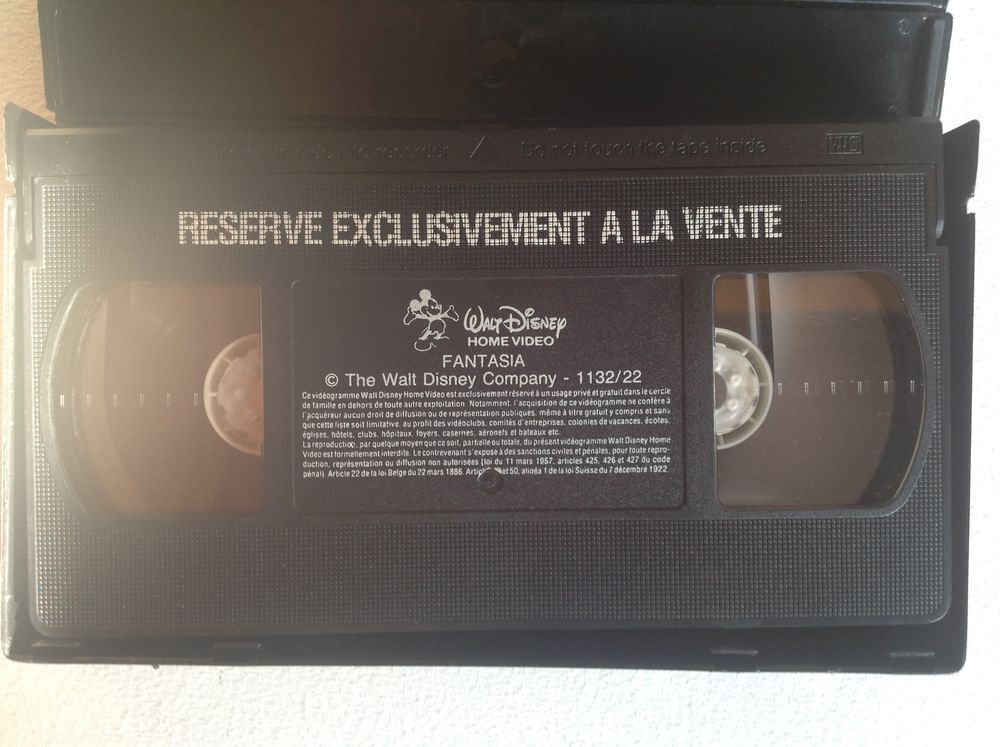 FANTASIA LE GRAND CHEF-D'OEUVRE DE WALT DISNEY K7 Envoi Poss DVD et blu-ray