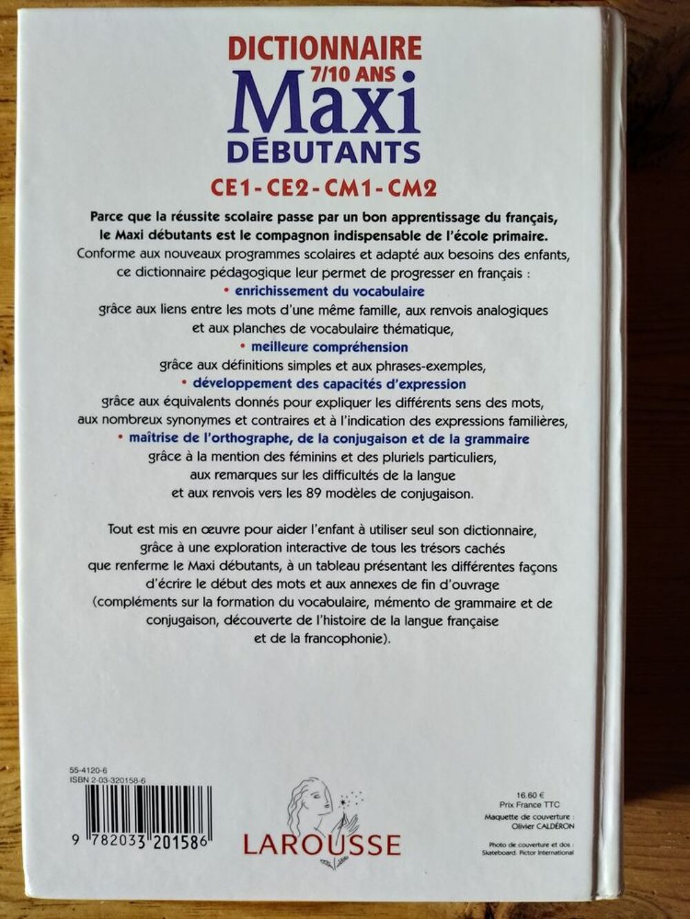 Dictionnaire &eacute;cole primaire 
Larousse Maxi D&eacute;butants Livres et BD