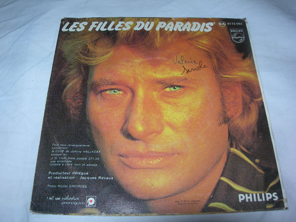 JOHNNY HALLYDAY J'AI OUBLIE DE VIVRE vinyle 45T PHILIPS CD et vinyles