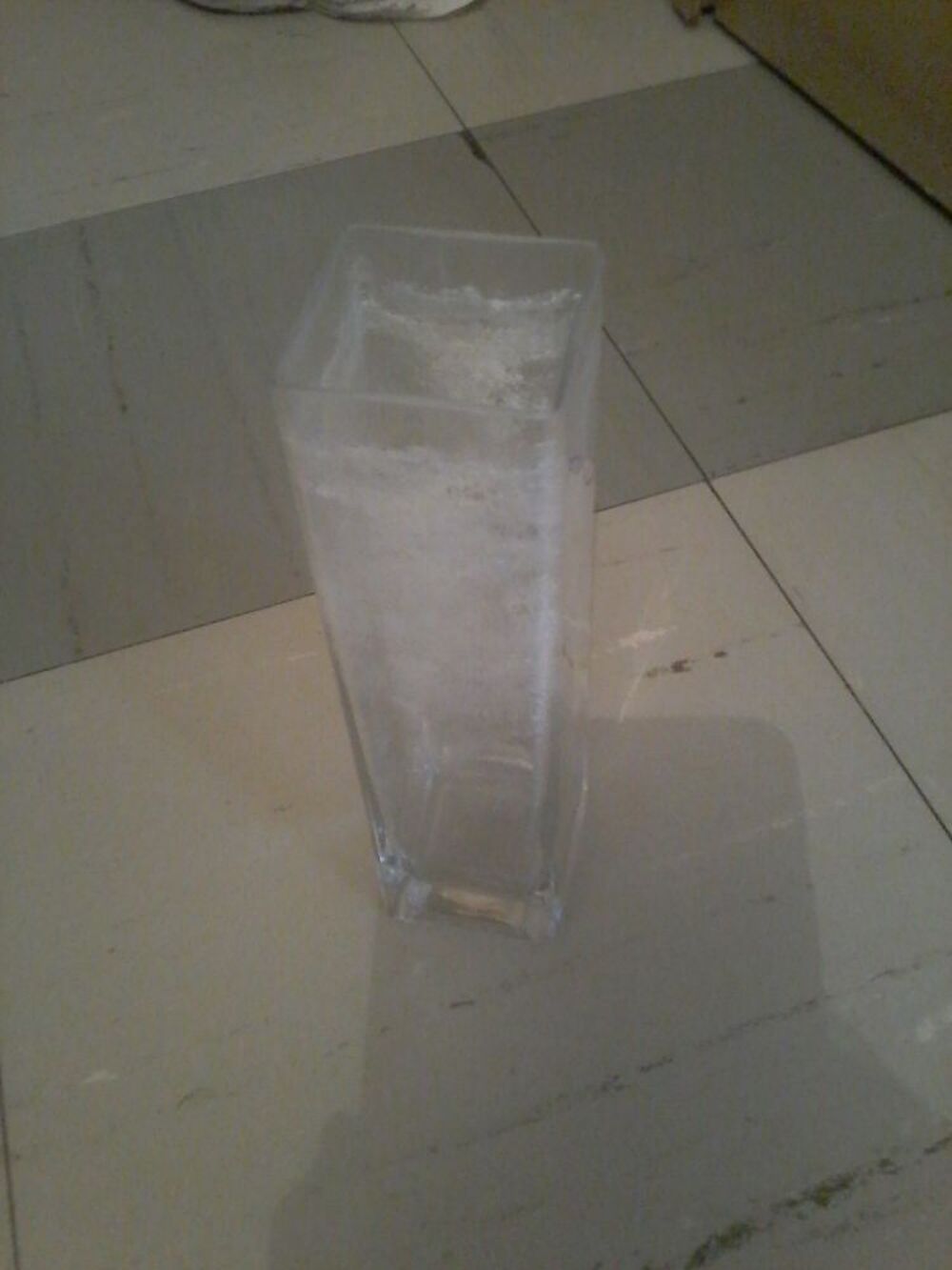 Vase en hauteur en verre Dcoration