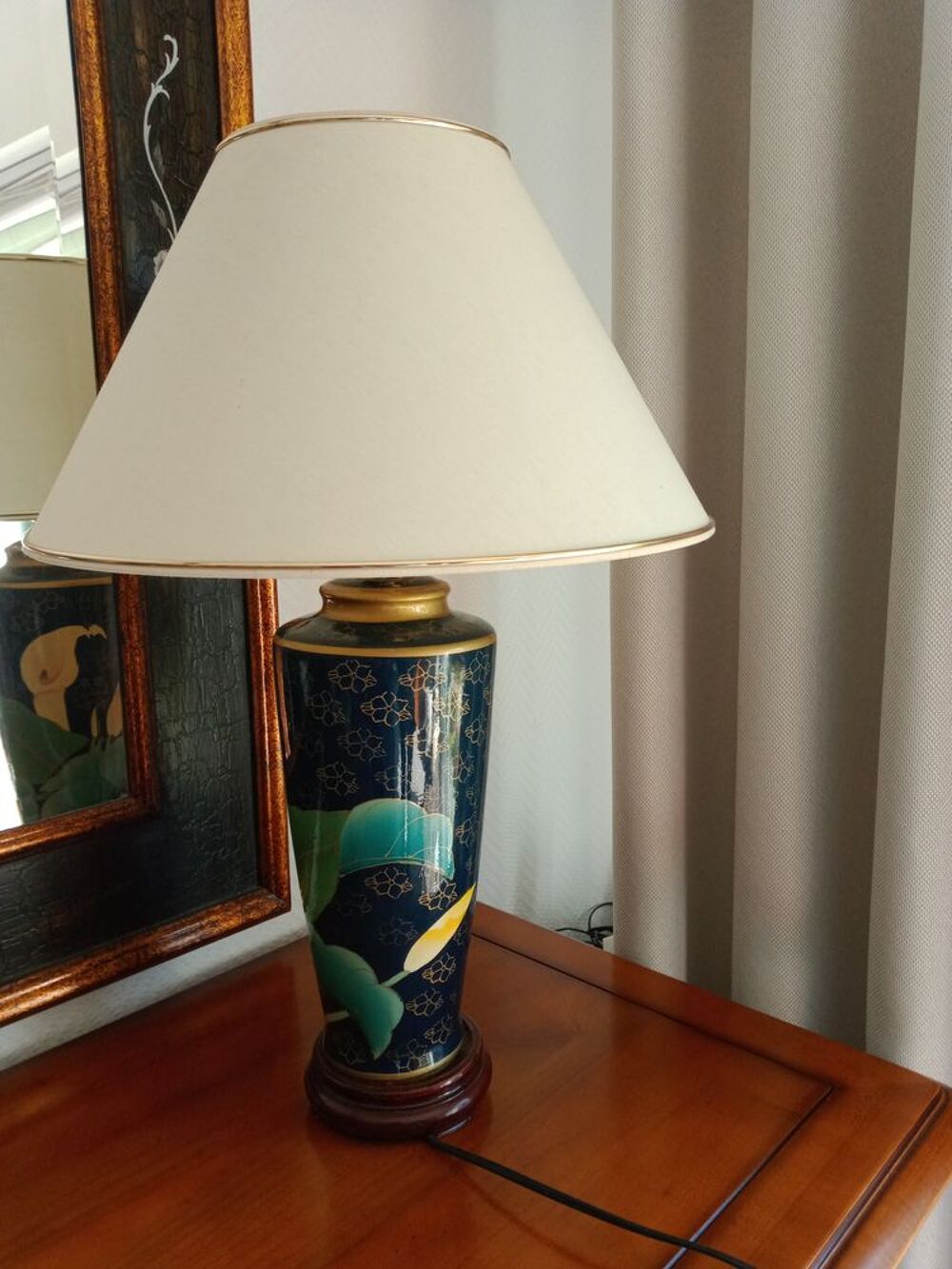 lampe bleue Décoration