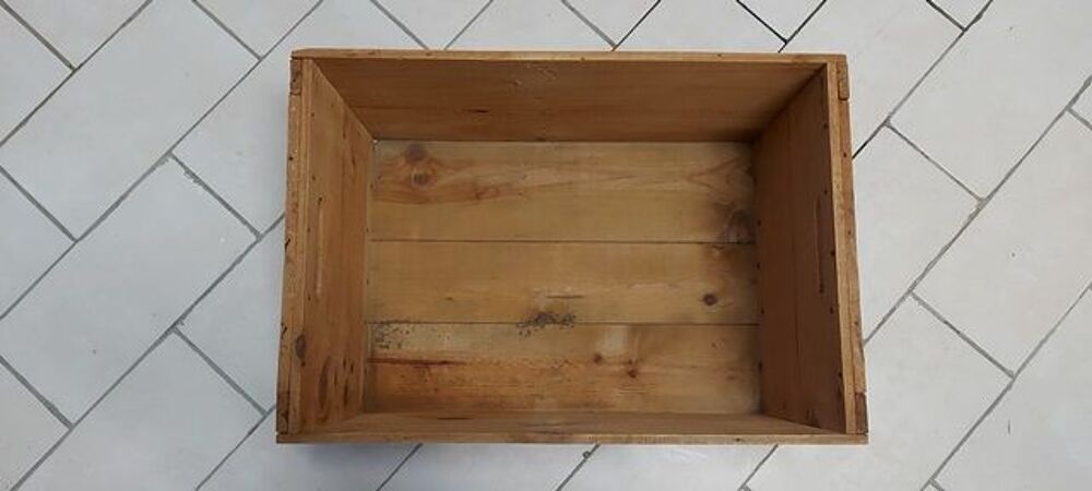 Caisse en Bois Vintage CHICOR&Eacute;E LEROUX des ann&eacute;es 50/60 Décoration