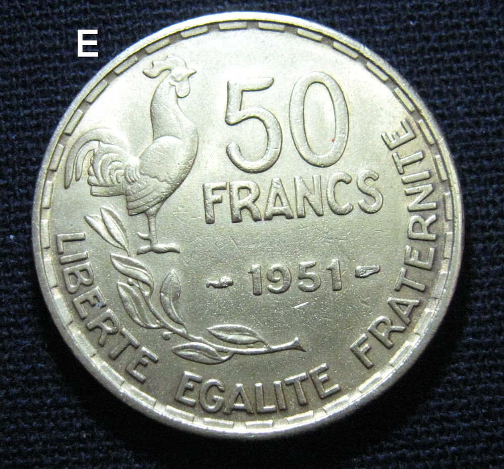 5 pieces de monnaie FRANCE. 