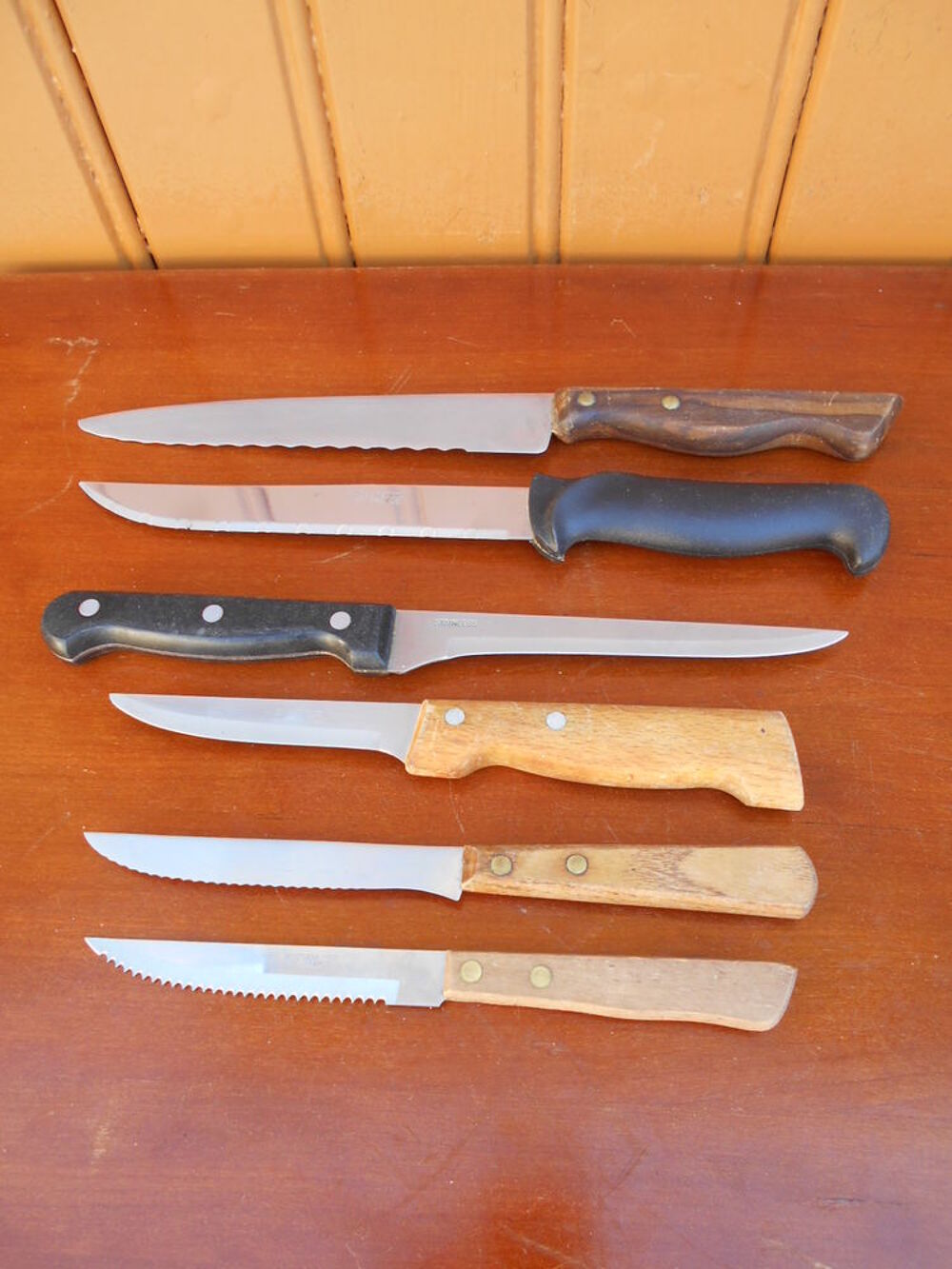 6 COUTEAUX DE CUISINE divers Cuisine