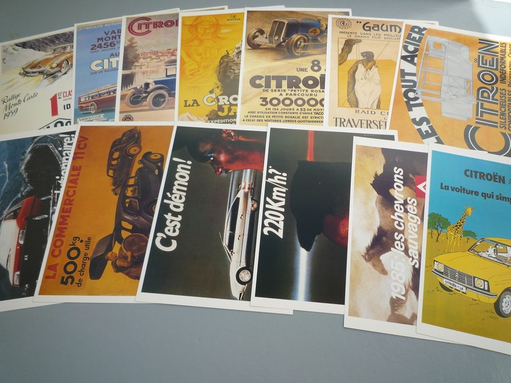 CITRO&Euml;N - Planches publicitaires 