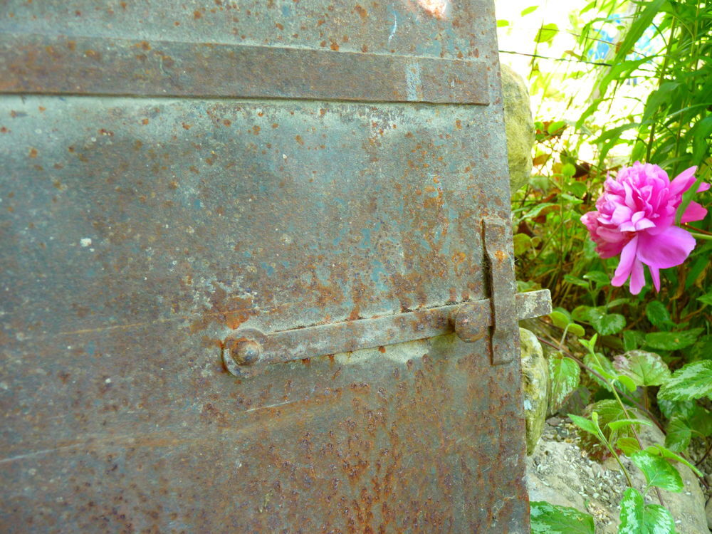Porte ancienne four metal vieilli bricolage am&eacute;nagement vint Bricolage
