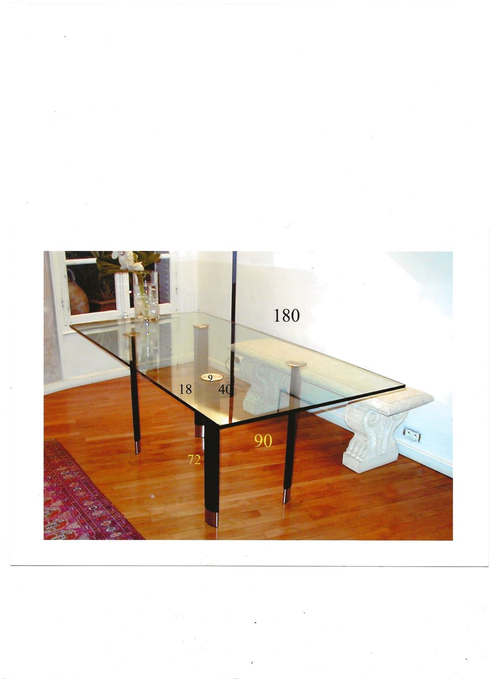 TABLE EN VERRE DESIGN - SALLE A MANGER Meubles