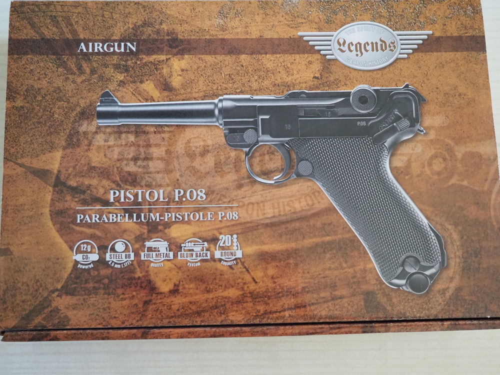 AIR COMPRIME r&eacute;plique Luger P.08 Sports