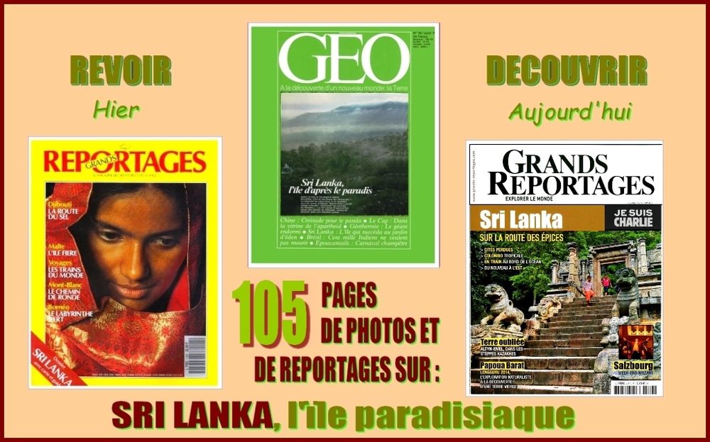 SRI LANKA - g&eacute;o - COLOMBO Livres et BD