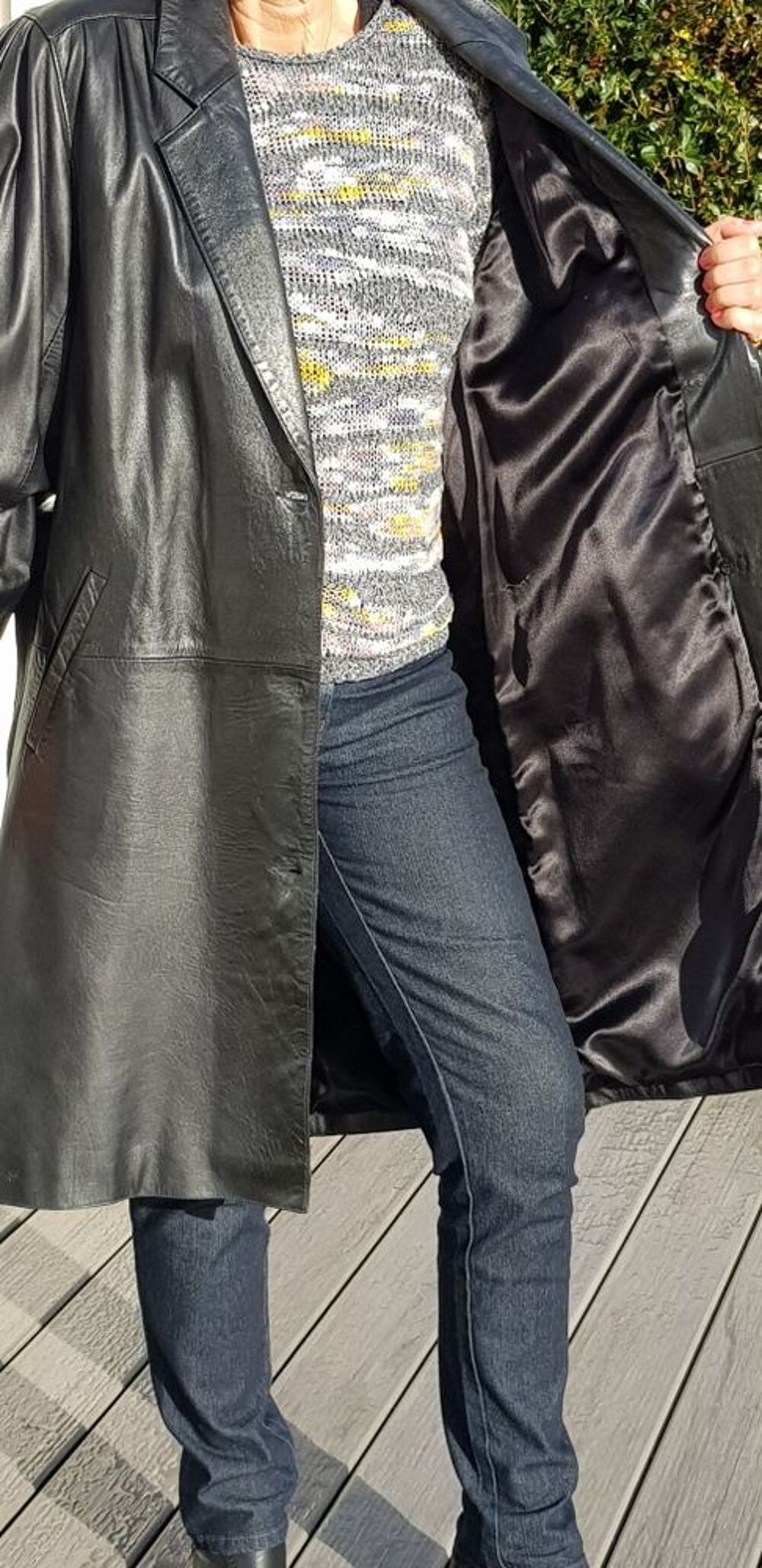 manteau cuir femme Vêtements