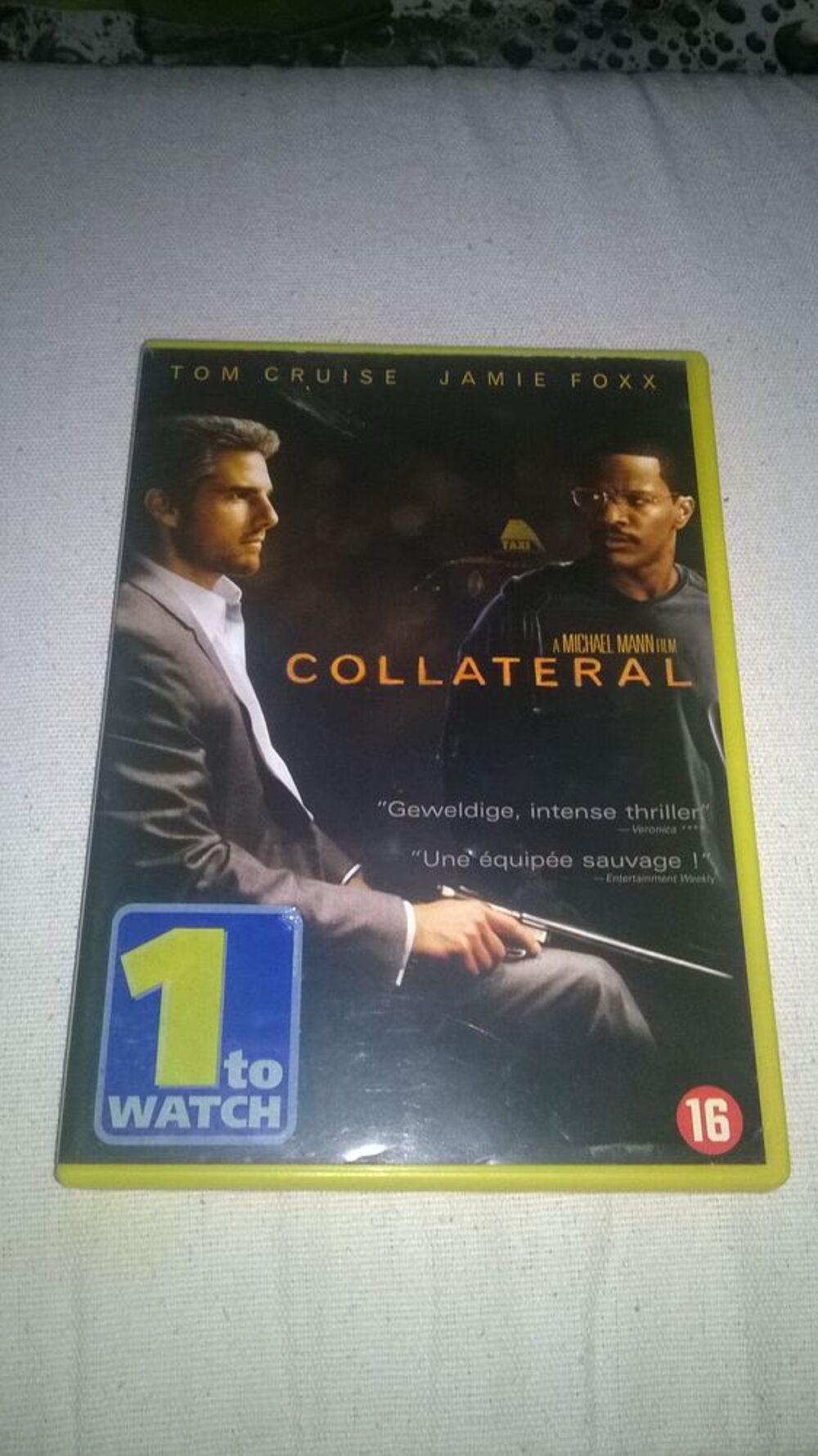DVD COLLATERAL
Tom Cruise, Jamie Foxx
Fran&ccedil;ais
Bon etat
DVD et blu-ray