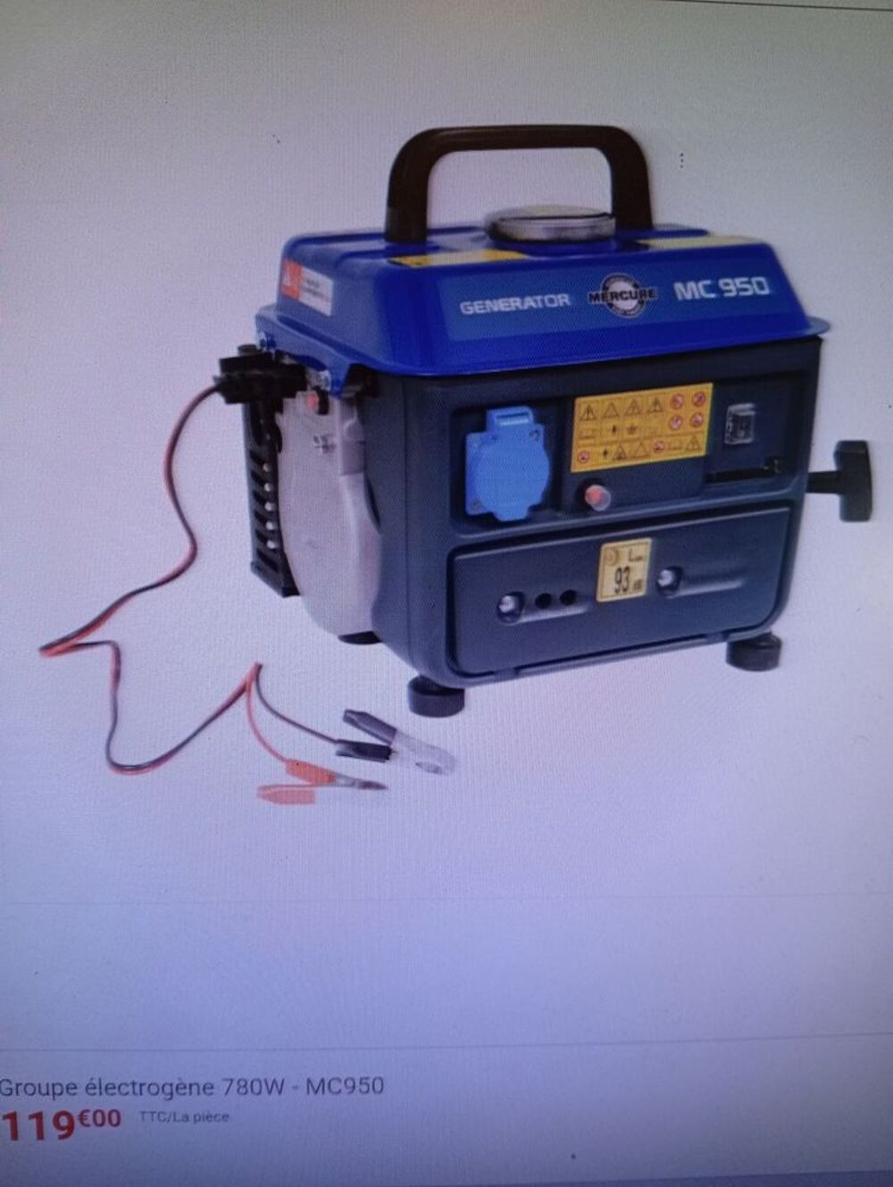 GROUPE ELECTROGENE Bricolage