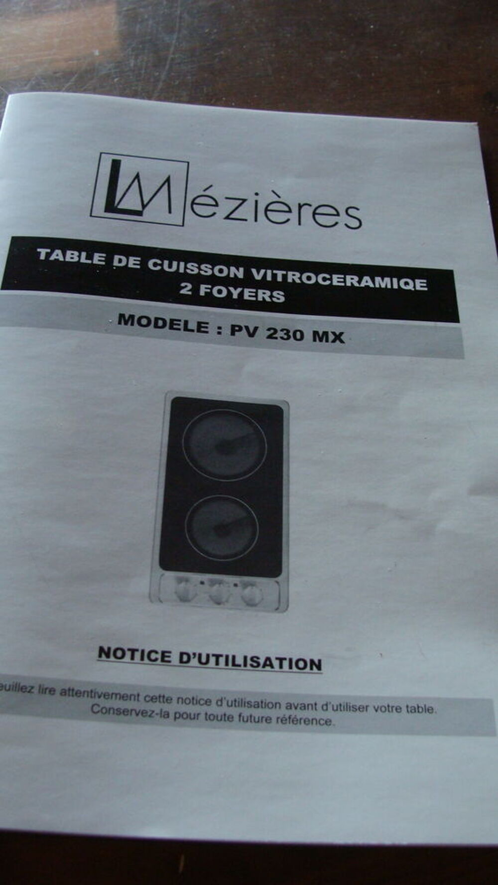 plaque de cuisson vitroc&eacute;ramique Electroménager