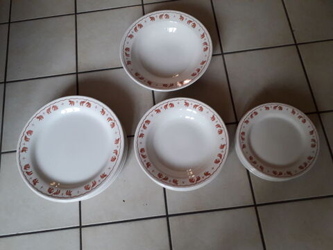 SERVICES ASSIETTES PLATE- CREUSES- DESSERT- ASSIETTE - SOUPE 10 Frvent (62)