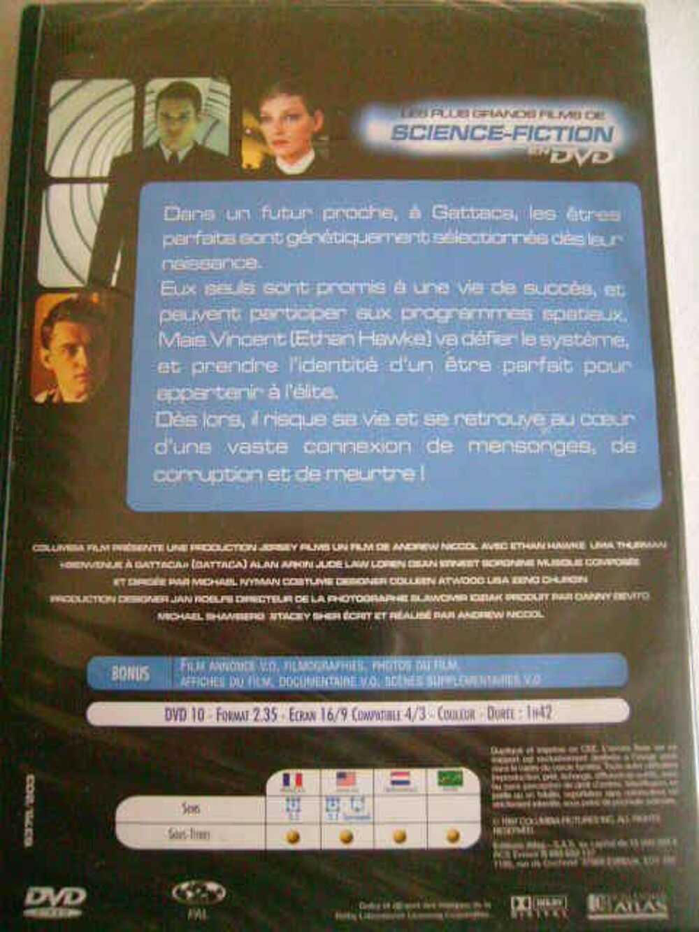 2 DVDs FILM "SCIENCE FICTION " DVD et blu-ray