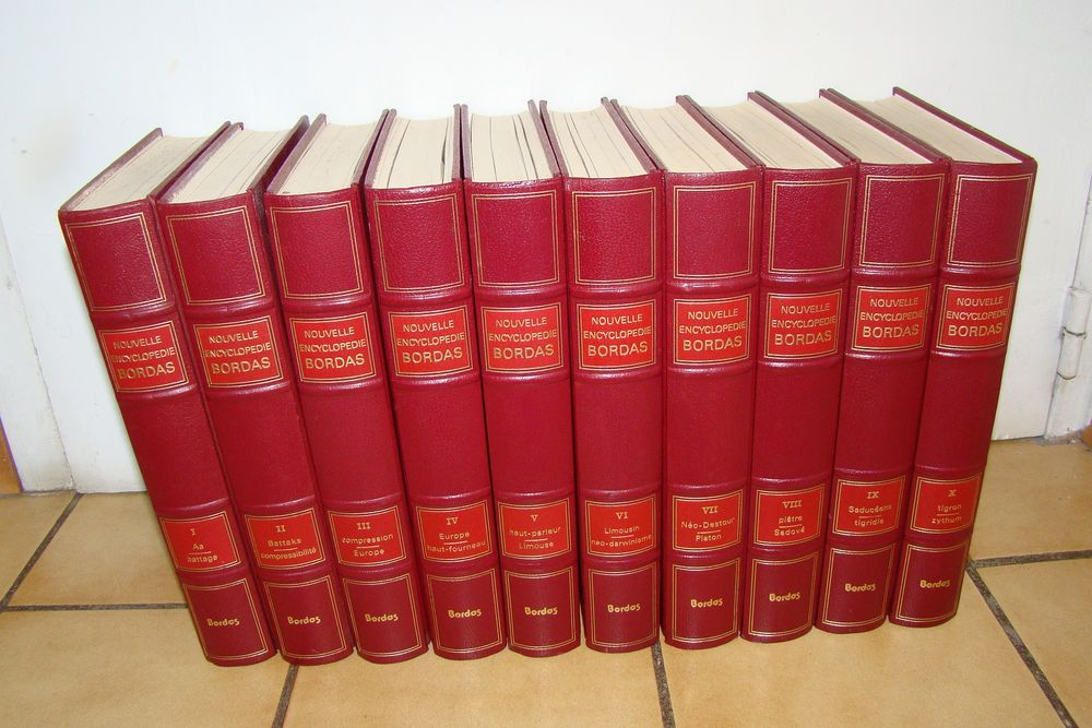 Encyclop&eacute;die BORDAS 10 vol. + Dictio. Langue Fran&ccedil;aise 1980 Livres et BD