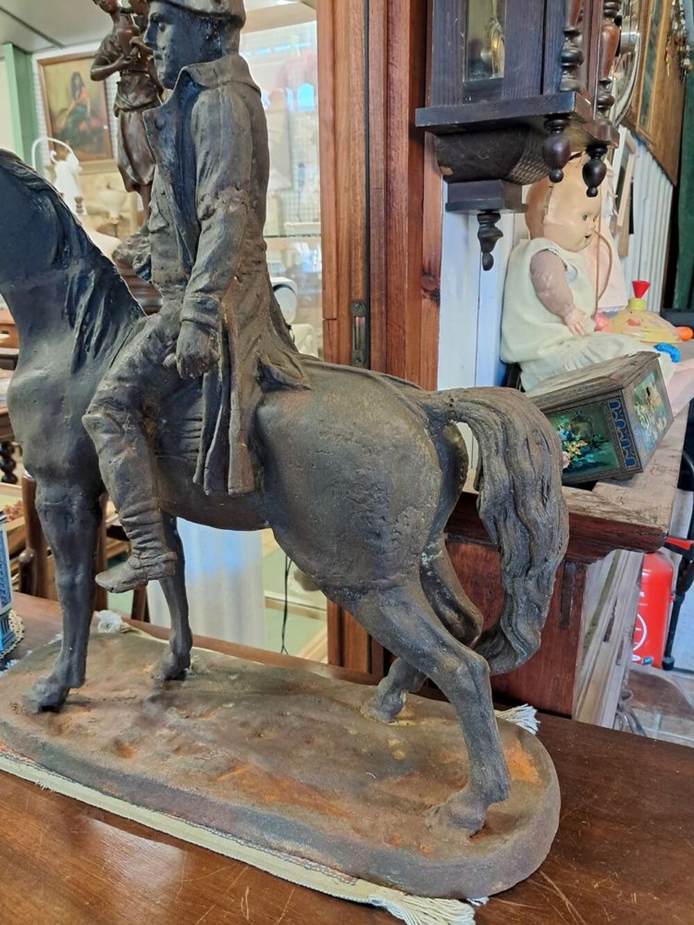 Statue, Sculpture Napol&eacute;on III en fonte Décoration