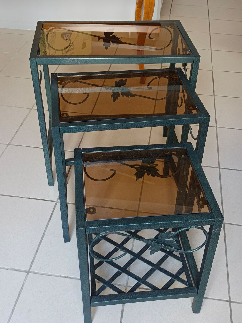 Lot de 3 tables gigognes Meubles