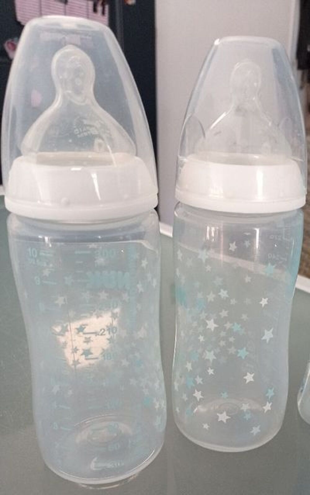 2 biberons Nuk avec t&eacute;tine anti colique 300 ml Puériculture