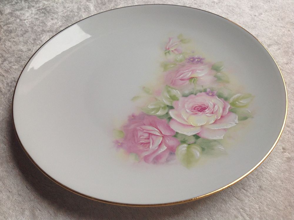ASSIETTE &Agrave; DESSERT LIMOGES D&Eacute;COR PORCELAINE de SOLOGNE Décoration