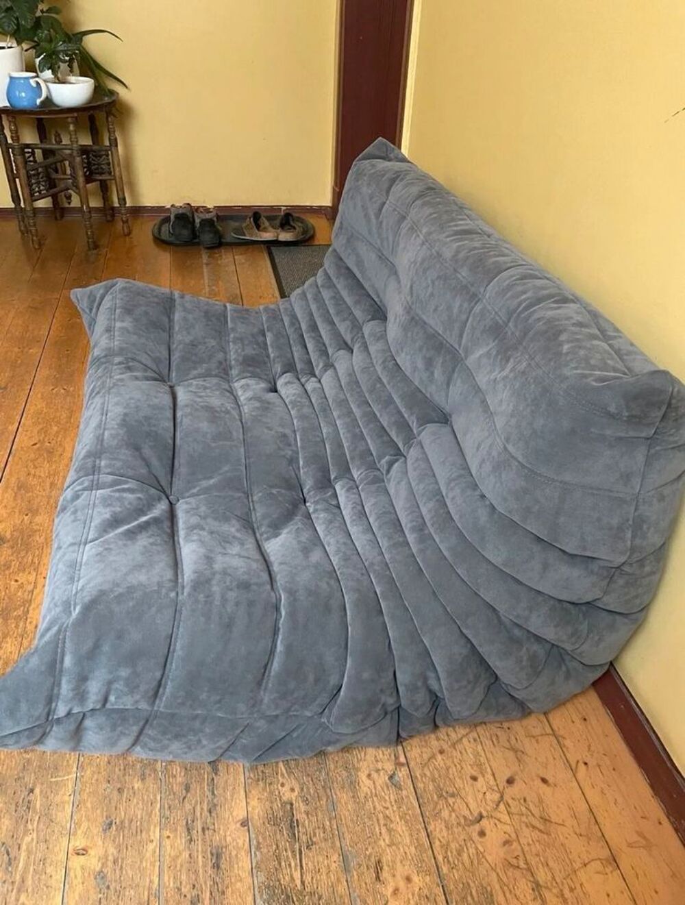 Ligne Roset 2 Togo Canap&eacute; Fauteuil Tabouret Alcantara Couleur Chic Neuf Meubles