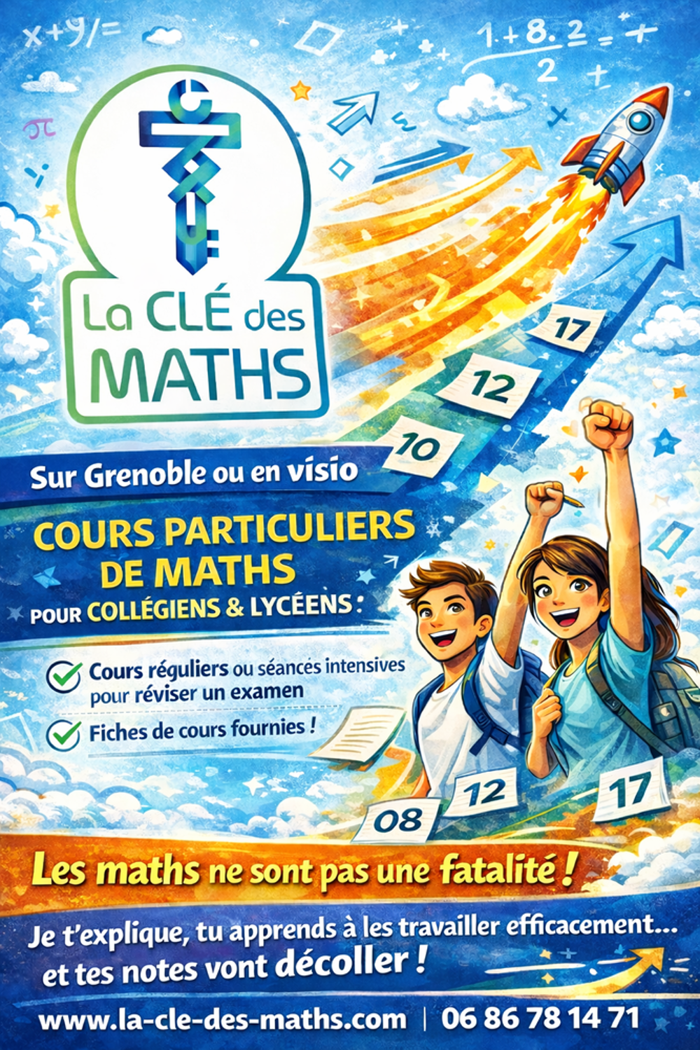   Fiches de cours de maths (pour réviser) 