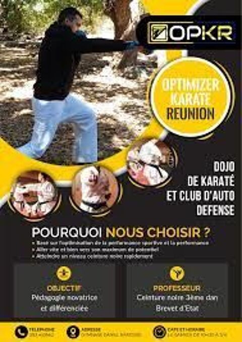 Cours de MMA, self defense , boxe , karaté,  Prépa physique 0 97419 La possession