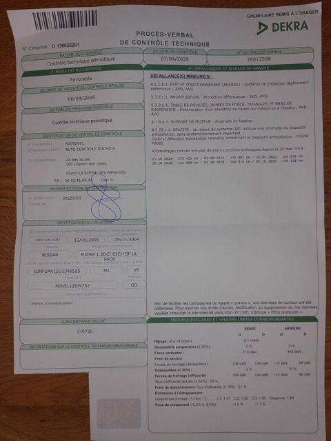 Nissan micra VEHICULE   DCI DIESEL 82 CV