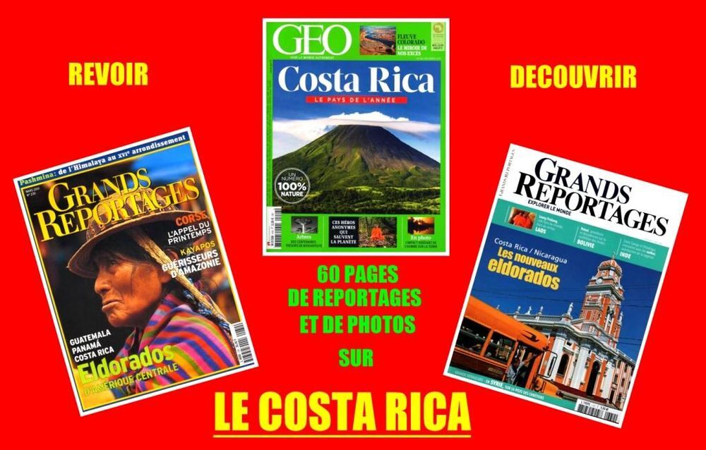 COSTA RICA - g&eacute;o - AM&Eacute;RIQUE DU SUD Livres et BD