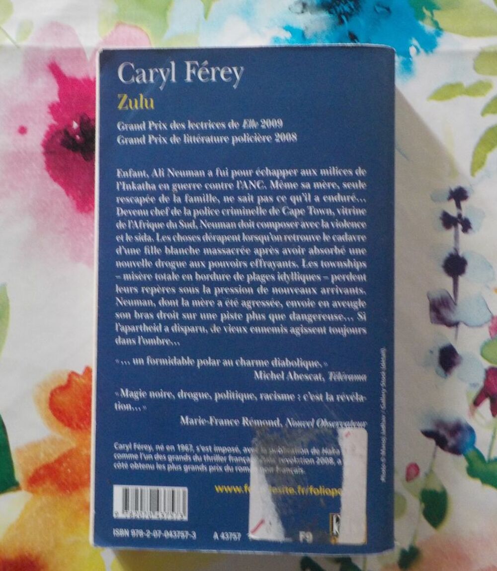 ZULU de Caryl FEREY Ed. Folio Policier Livres et BD