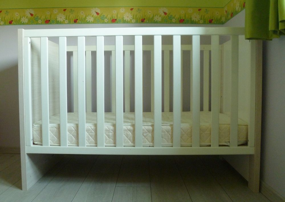 LIT BEBE 60x120 SAUTHON opale + Matelas bambou offert Puériculture